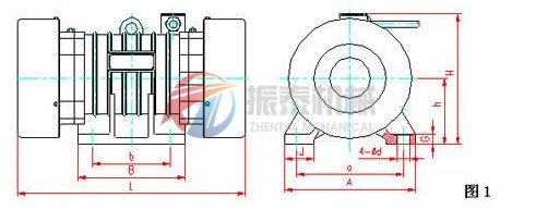YZU振動(dòng)電機(jī)外形圖